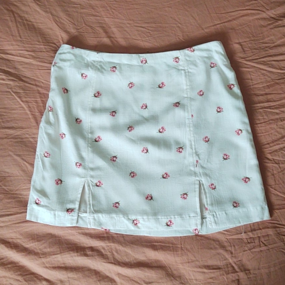 Floral Mini Pencil Skirt